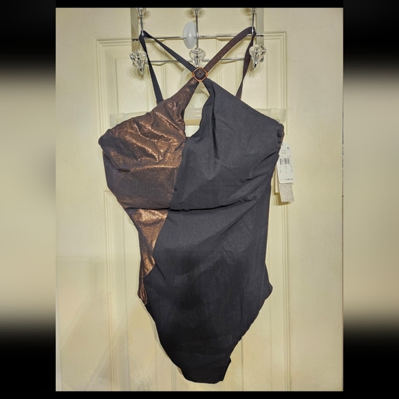 Miraclesuit Amoressa Lunar Eclipse Crescent One-Piece Swimsuit womens sz 14 NEW - Picture 5 of 10